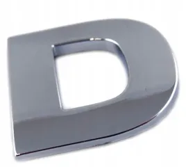 emblemat-litera-literka-cyfra-cyfry-chrom-d-x1s41