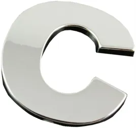 emblemat-litera-literka-cyfra-cyfry-chrom-c-c-o7z78