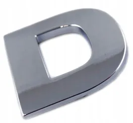 emblemat-litera-literka-cyfra-cyfry-chrom-d-v4u26