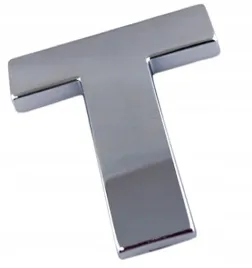 emblemat-litera-literka-cyfra-cyfry-chrom-t-t-c4b05