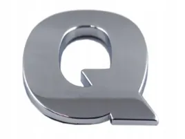 emblemat-litera-literka-cyfra-cyfry-chrom-q-q