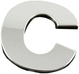 emblemat-litera-literka-cyfra-cyfry-chrom-c-c-p1x21