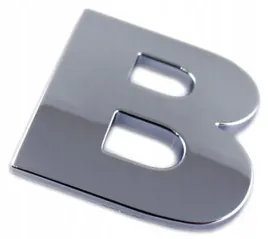 emblemat-litera-literka-cyfra-cyfry-chrom-b-g6q41