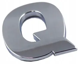 k8y50-emblemat-litera-literka-cyfra-cyfry-chrom-q