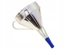 lejek-metalowy-do-paliwa-skosny-z-sitkiem-czasza-165mm-plastikowa-koncowka