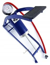 do-kol-samochodowa-niebieska-metal-pompka-nozna-auta-samochodu-rowera-motor