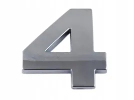 emblemat-cyfra-cyfry-litera-literka-chrom-4-cztery