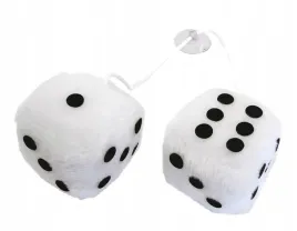 kostki-kosci-samochodowe-ozdobne-na-lusterko-biale