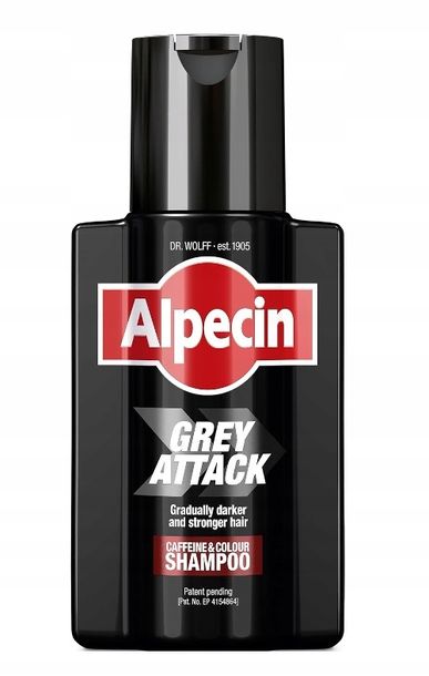 Фото - Шампунь Attack ﻿Alpecin GREY  Szampon PIGMENTACYJNY Z KOFEINĄ Dla Mężczyzn 200 ml 