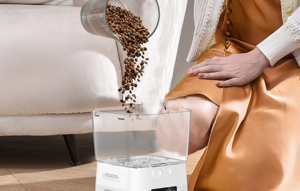 rojeco-2l-automatic-pet-feeder-button-version-white