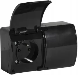 gniazdo-natynkowe-podwojne-z-uziemieniem-z-klapka-viplast-koala-czarne-ip4