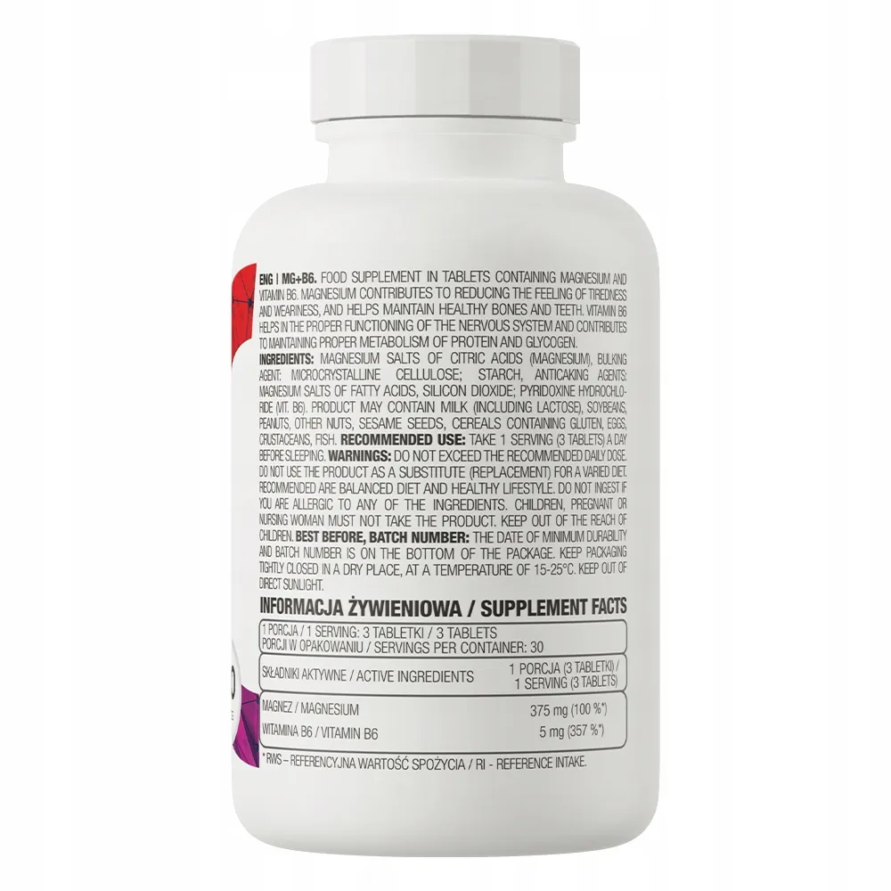 ostrovit-magnez-witamina-b6-90-tabletek-waga-z-opakowaniem-0-16-kg