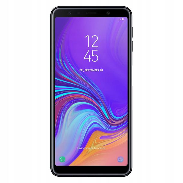 ﻿PIĘKNY SMARTFON SAMSUNG GALAXY A7 CZARNY + ŁADOWARKA PREMIUM GRATIS