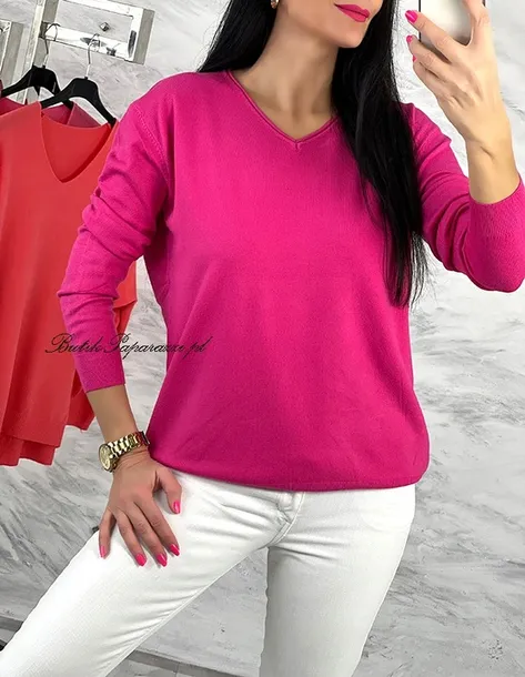 sweterek-dekolt-basic-sorbet-rozmiar-uniwersalny