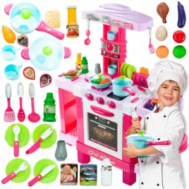 kuchnia-dla-dzieci-indukcyjna-maly-kucharz-garnki-piekarnik-rozowa