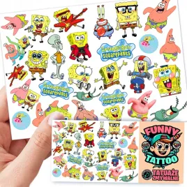 tatuaze-zmywalne-dla-dzieci-dzieciece-spongebob-wzory-jakosc