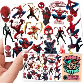 tatuaze-zmywalne-dla-dzieci-spiderman-wzory-oryginalne