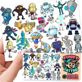 tatuaze-dla-dzieci-zmywalne-tymczasowe-robots-wzory-jakosc