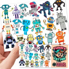 tatuaze-zmywalne-dla-dzieci-dzieciece-robots-wzory-jakosc