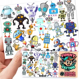 tatuaze-zmywalne-dla-dzieci-dzieciece-robots-wzory-jakosc