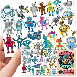 tatuaze-zmywalne-dla-dzieci-dzieciece-robots-wzory-jakosc