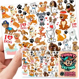 tatuaze-dla-dzieci-zmywalne-tymczasowe-psy-dogs-wzory-jakosc
