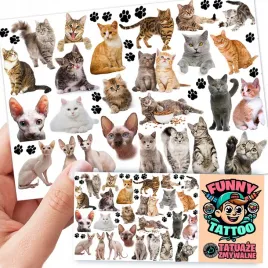 tatuaze-zmywalne-dla-dzieci-dzieciece-koty-wzory-jakosc