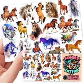 tatuaze-zmywalne-dla-dzieci-dzieciece-konie-wzory-jakosc