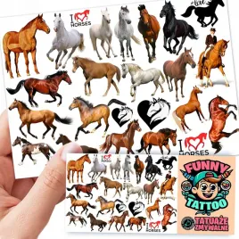 tatuaze-zmywalne-dla-dzieci-dzieciece-konie-wzory-jakosc