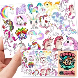 tatuaze-zmywalne-dla-dzieci-dzieciece-jednorozce-unicorn-wzory-jakosc