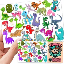 tatuaze-zmywalne-dla-dzieci-dzieciece-dinozaury-wzory-jakosc