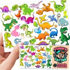 tatuaze-zmywalne-dla-dzieci-dzieciece-dinozaury-wzory-jakosc