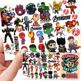 tatuaze-zmywalne-dla-dzieci-avengers-wzory-oryginalne