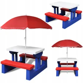 stolik-ogrodowy-dla-dzieci-parasol-lawka-niebieski