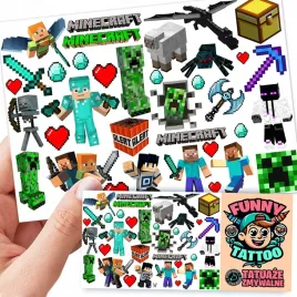 tatuaze-zmywalne-dla-dzieci-minecraft-wzory-oryginalne
