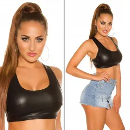 am232-czarny-top-jak-skora-krotki-uni