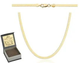 zloty-lancuch-lancuszek-tasma-zmijka-cienka-42-cm-grawer-prezent-dla-niej