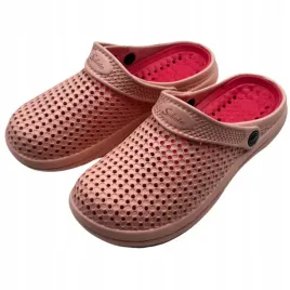 rozowe-damskie-klapki-kroksy-ogrodowe-piankowe-rozmiar-38-lekkie-wygodne