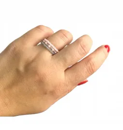 pierscionki-z-koralikow-zestaw-3-sztuki-rozowo-szaro-srebrne