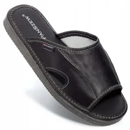 panszew-kapcie-meskie-skorzane-odkryte-klapki-domowe-klasyczne-laczki-40-46