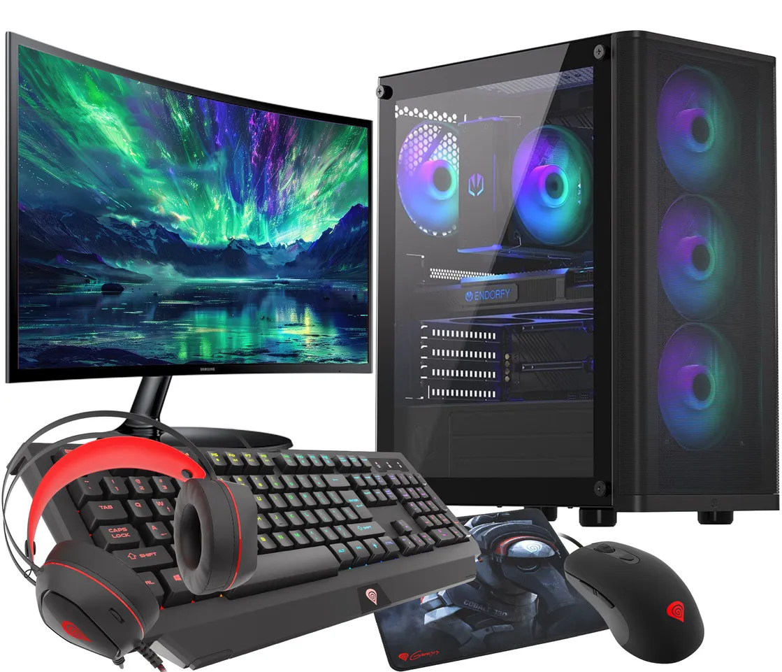 ZESTAW DO GIER RGB Ryzen 7 5700X RTX 4060 32GB SSD 1TB WIFI