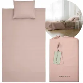 100percent-bawelna-perkalowa-komplet-poscieli-140x220-20cm-poszewka-60x70-rozowy