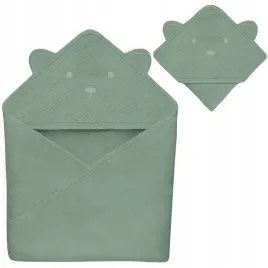 okrycie-z-kapturem-lionelo-80-x-80-cm-lo-muslin-hooded-towel-green-forest