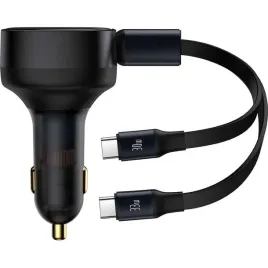 ladowarka-samochodowa-2w1-33w-2x-usb-c-meskie-baseus-enjoyment-czarna