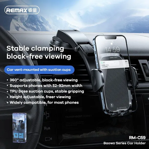 uchwyt-sam-remax-rm-c59-black