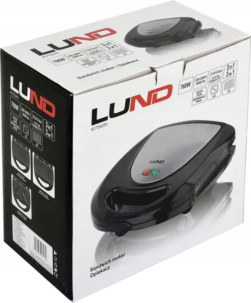 lund-opiekacz-760w-3w1-stan-nowy-kolor-dominujacy-czarny