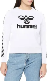 bluza-damska-hummel-classic-taped-sportowa-biala-z-logo