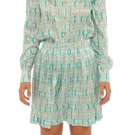 spodnica-damska-guess-by-marciano-mini-plisowana-niebieska