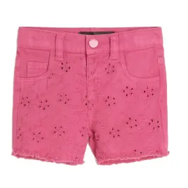 spodenki-dla-dziewczynki-guess-krotkie-jeansowe-rozowe-haftowane