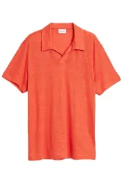 koszulka-meska-gant-linen-ss-polo-polowka-lniana-pomaranczowa
